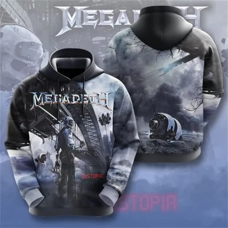 Rock Band Megadeth 3D Print Hoodies Men Women Fashion Retro Y2K Graphic Hoodie Sweatshirt Mens Clothing Men Tracksuit Gift Fan — image 7