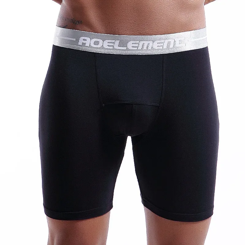Large Size XL-7XL Men's Boxers Shorts Modal Underwear Man Breathable Pouch Panties Middle Long Leg Underpants Male Cueca Hombre — image 6