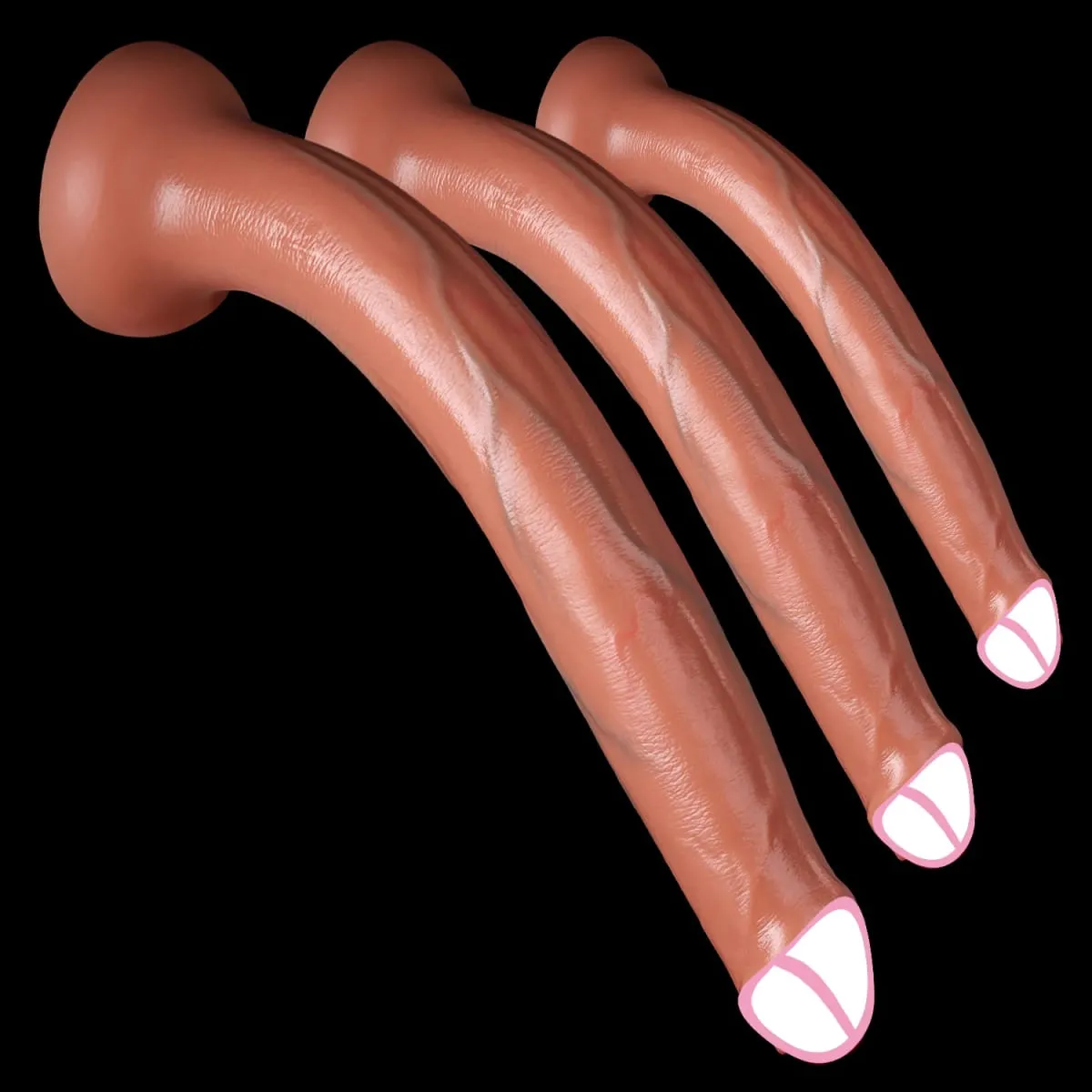 3 Sizes Realistic Super Long Dildo Penis with Suction Cup Soft Masturbator Huge Skin Feel Anal Dick Sex Toy for Men Women Adults — image 1