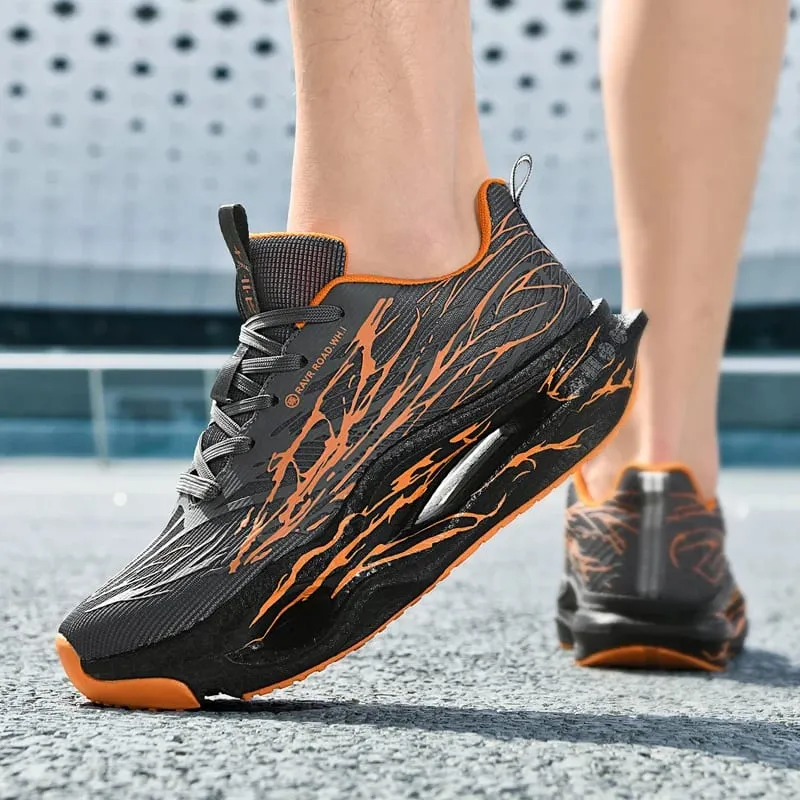 Men Women Ultra Light Carbon Plate Running Shoes Breathable Mesh Upper Soft Midsole Rubber Outsole for Running Training Sneakers — image 3