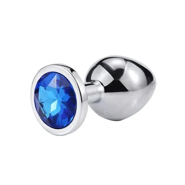 Anal Plug 3 Sizes Stainless Beginner Crystal Butt Plug Anus Masturbation Stimulator Dildos Adult Portable Sex Toys For Man Women