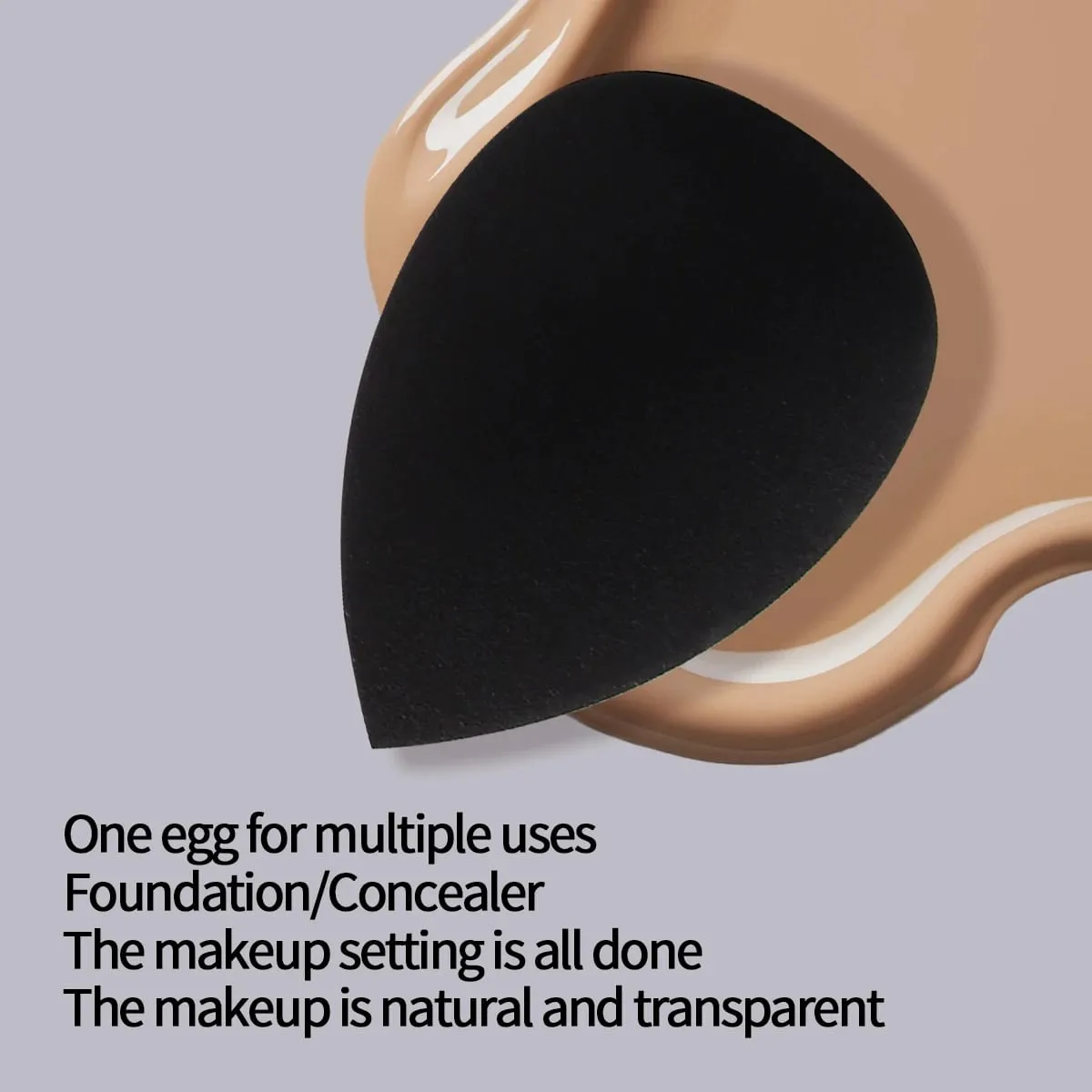 Multi-specifikation bedst sælgende sort makeup svamp skønhedsæggesæt Høj modstandsdygtighed og ingen pulverklæbende ansigtsmakeup værktøjer