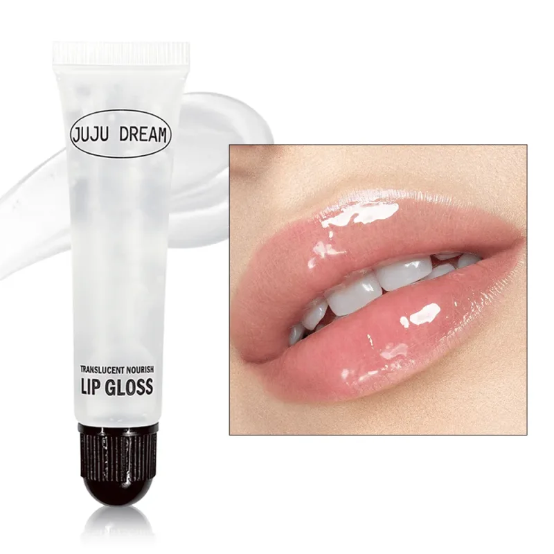 Klarer, nährender Lipgloss, feuchtigkeitsspendender Lippenbalsam für trockene Lippen, langanhaltender Glasglanz, glänzendes Lippen-Make-up, alleine tragen — image 7
