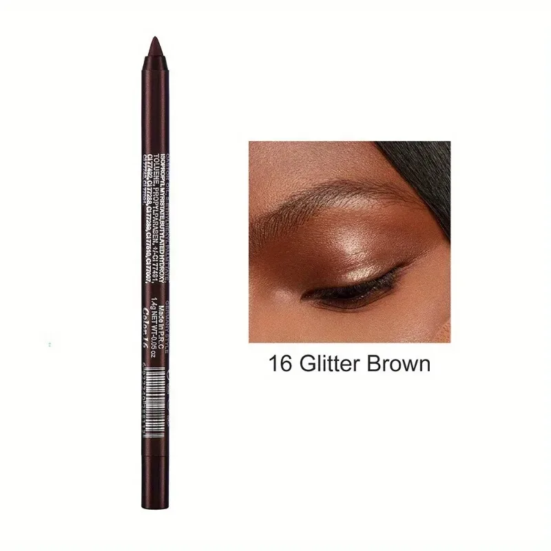 Matita per eyeliner perlescente a 17 colori, colorata, impermeabile, a lunga durata, opaca, liscia, facile da indossare, ombretto, penna per eyeliner, trucco per gli occhi — image 18