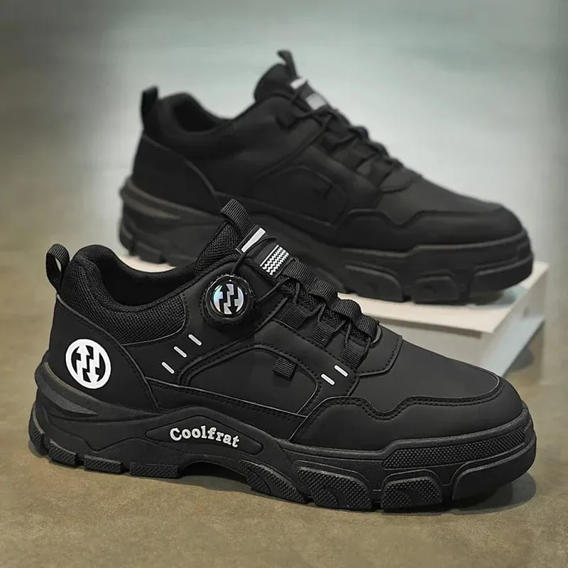 New Men's Shoes Low-top Rotating Buckle Sports Casual Trendy Outdoor Waterproof Work Shoes EVA Sole Rubber Zapatillas Hombre — image 3