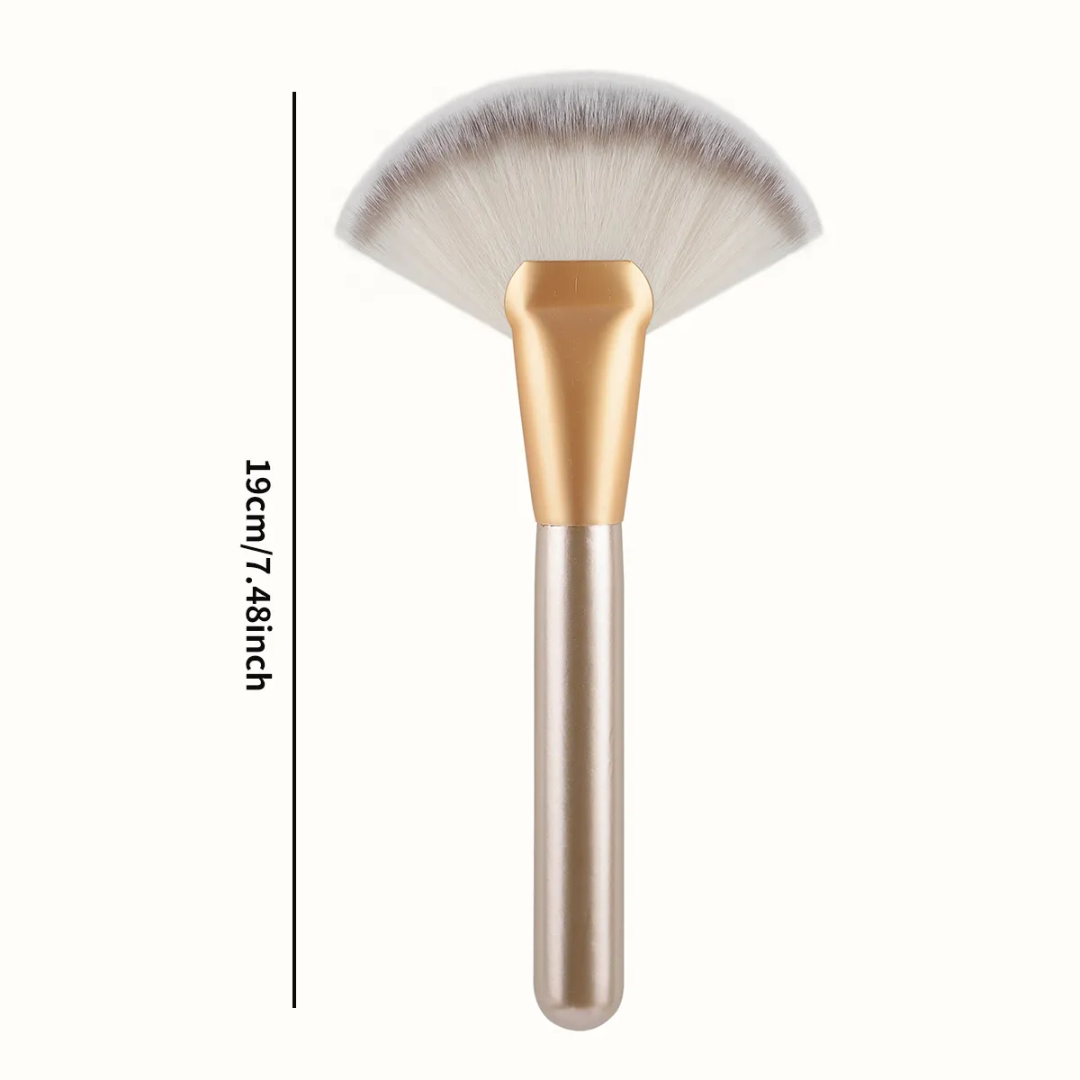 1pcs Large Fan Makeup Brushes Facial Powder Foundation Blusher Concealer Kabuki Brush Cosmetic Tools Pincel Maquiagem