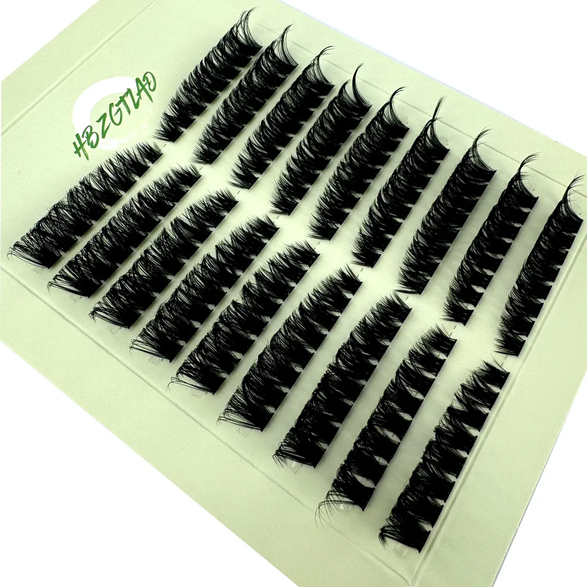 9-row fluffy curly eyelash bundle extension line 60D/80D left/right cat eye eyelash extension line can be reused
