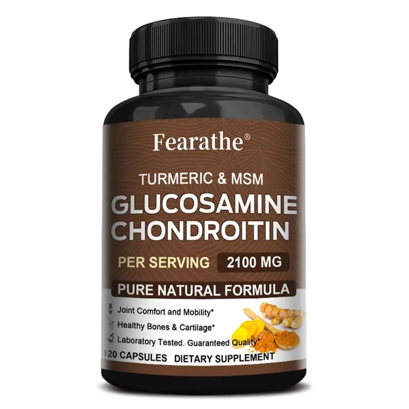 Glucosamine Chondroitin MSM Capsules 2100mg Support Joint Mobility Cartilage Flexibility Health Back & Knee Comfort