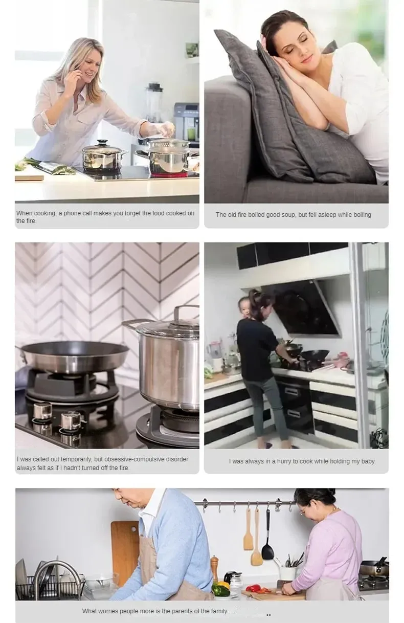 Gas stove automatic shutdown timer kitchen intelligent switch anti dry burning accessories gas natural gas — image 6