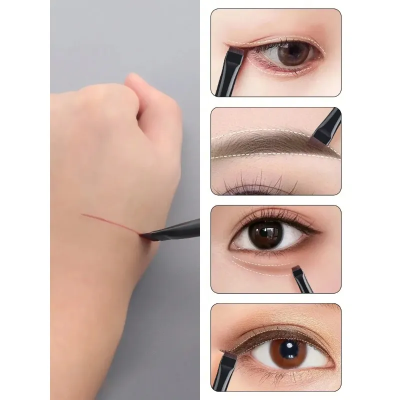 3Pcs/set Blade Eyeliner Brushes Eyebrow Brush Portable Flat Fine Eye Liner Brow Contour Makeup Brush Make Up Tool Wholesale — image 6