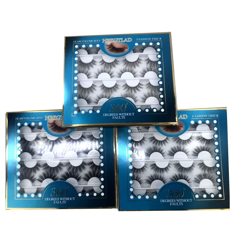 12 pairs of Multipack 3D mink false eyelashes handmade soft and fluffy natural eye makeup tool — image 3