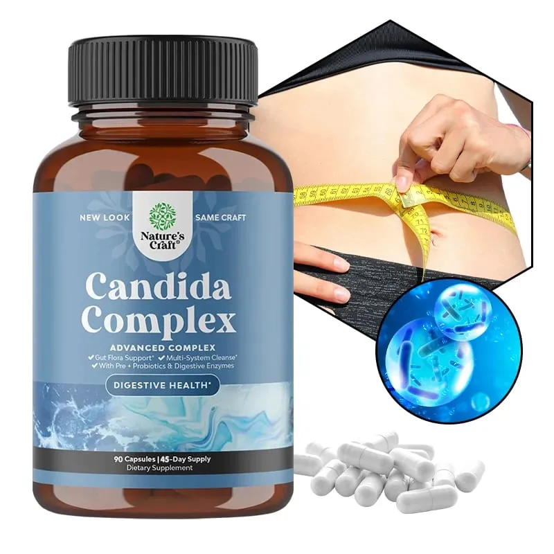 Candida Complex - Probiotik dan Enzim Pencernaan Ramuan Semulajadi Untuk Menyokong Kesihatan Penghadaman dan Keseimbangan Flora Usus — image 2