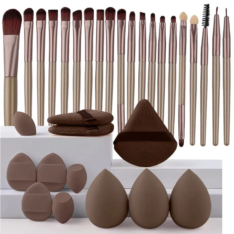 20PCS Detail Makeup Brushes Kit Soft Bristles Concealer Eyeliner Brush Eyeshadow Shader Brush Facial Cosmetic Beauty Tools