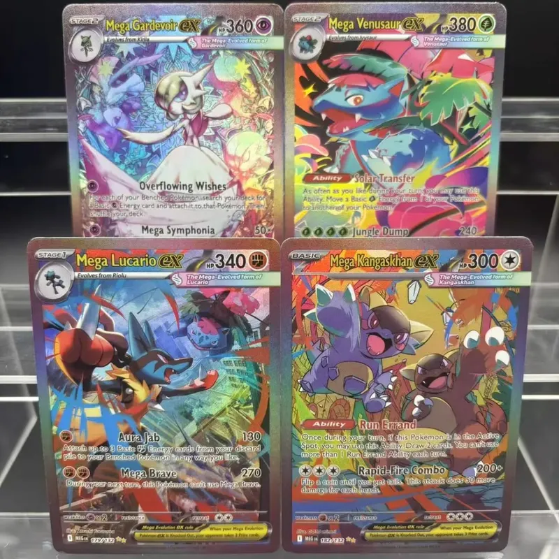DIY Collection Cards EN Mega Symphonia Mega Brave Gardevoir Lucario Self Made Single Card Classic Game Anime Card Gift Toy — image 1