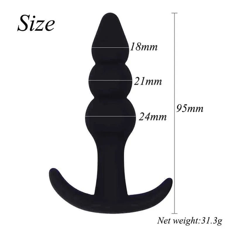 Soft Anal Dildo Butt Plug of Anal Sex Toys Prostate Massager Adult Gay Anal Plug Beads G-spot Erotic Sex Toys For Men Women — image 6