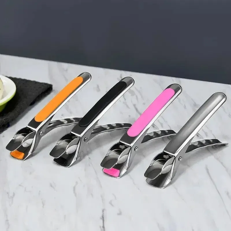 Silicone Non-slip Pot Pan Clip Heat Resistant Dish Gripper for Kitchen Air Fryer Camping — image 2
