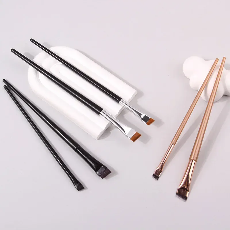 Karsyngirl 2/3Pcs Blade Eyeliner Brush Eyebrow Brush Portable Flat Fine Eye Liner Brow Contour Makeup Brushes Makeup Tool — image 3