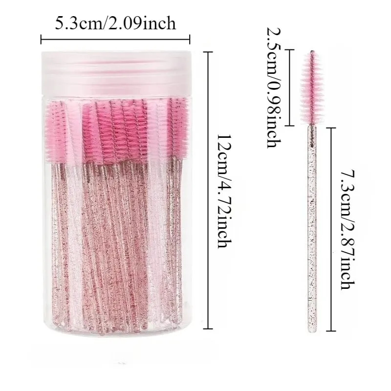 50/150PCS Disposable Eyelash Brush Mascara Wands Eyebrow Brush Makeup Applicator for Eyelash Extension Beauty Tools — image 2