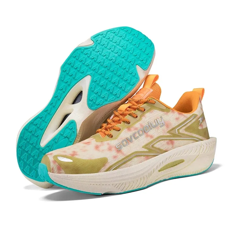 Marathon Running Shoes Carbon Board Speciality Men Sports Breathable Lightweight Women's Comfortable Athletic Nonskid Sneakers — image 5
