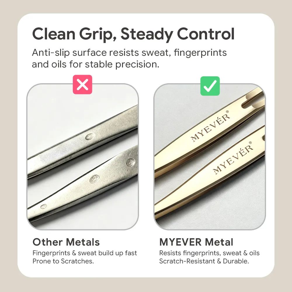 Anti-Slip Eyelash Extension Tweezers Steel High-Density Fiber Tip Eyelash & Eyebrow Professional Precision Makeup Tools — image 6