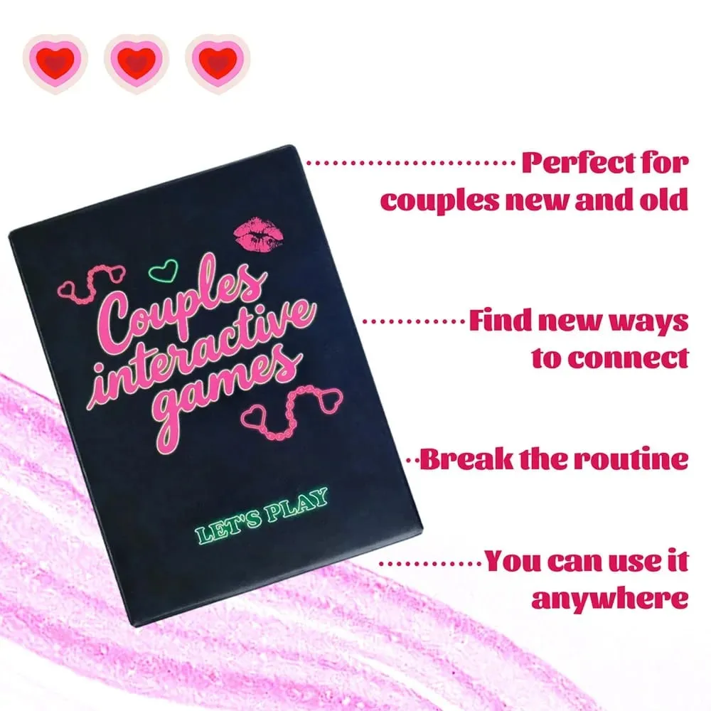 50PCS Coppia Sessuale Gioco di Carte Innamorato Interattivo Data Notte Gioco Amore Domande e Risposte Set di Carte di Sfida Romantico Regalo di San Valentino