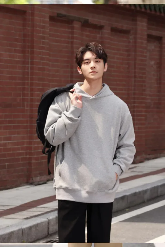 Fashionable Loose Cotton Hooded Sweatshirt for Men and Women, Customized Printed Logo, Embroidered Logo, Spring and Autumn Cloth — image 6