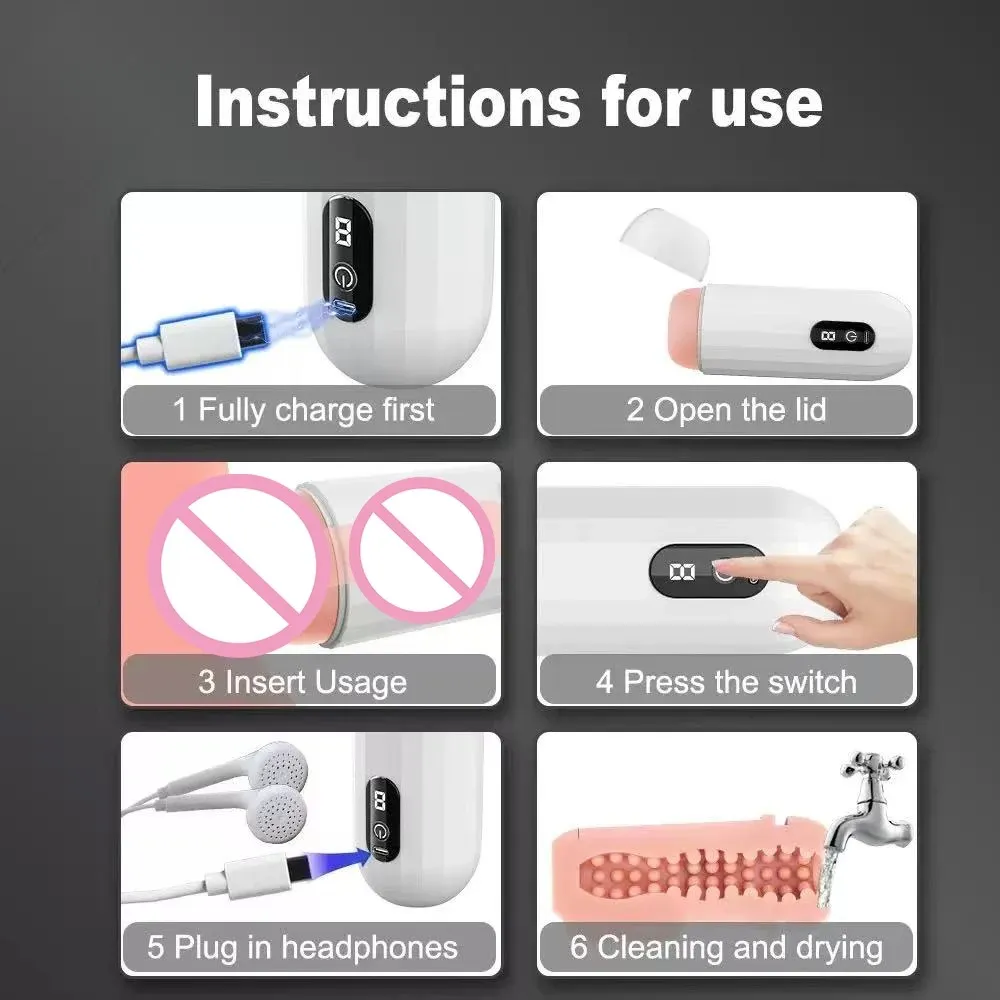 Male Masturbator Cup Blowjob Sex Machines Pocket Pussy Erotic Adult Sex Toys For Men Glans Trainer Sexy Accessories for Men — image 4