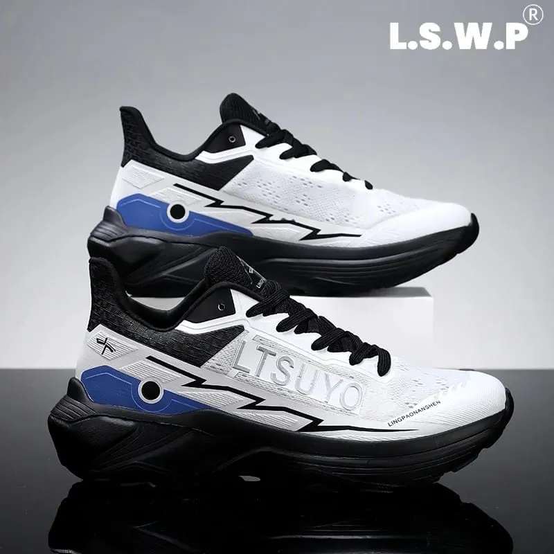 Męskie buty do biegania Technologia amortyzacji o wysokim odbiciu Jesienne i zimowe buty sportowe Lekkie, antypoślizgowe tenisówki do biegania Spacery i trening — image 2