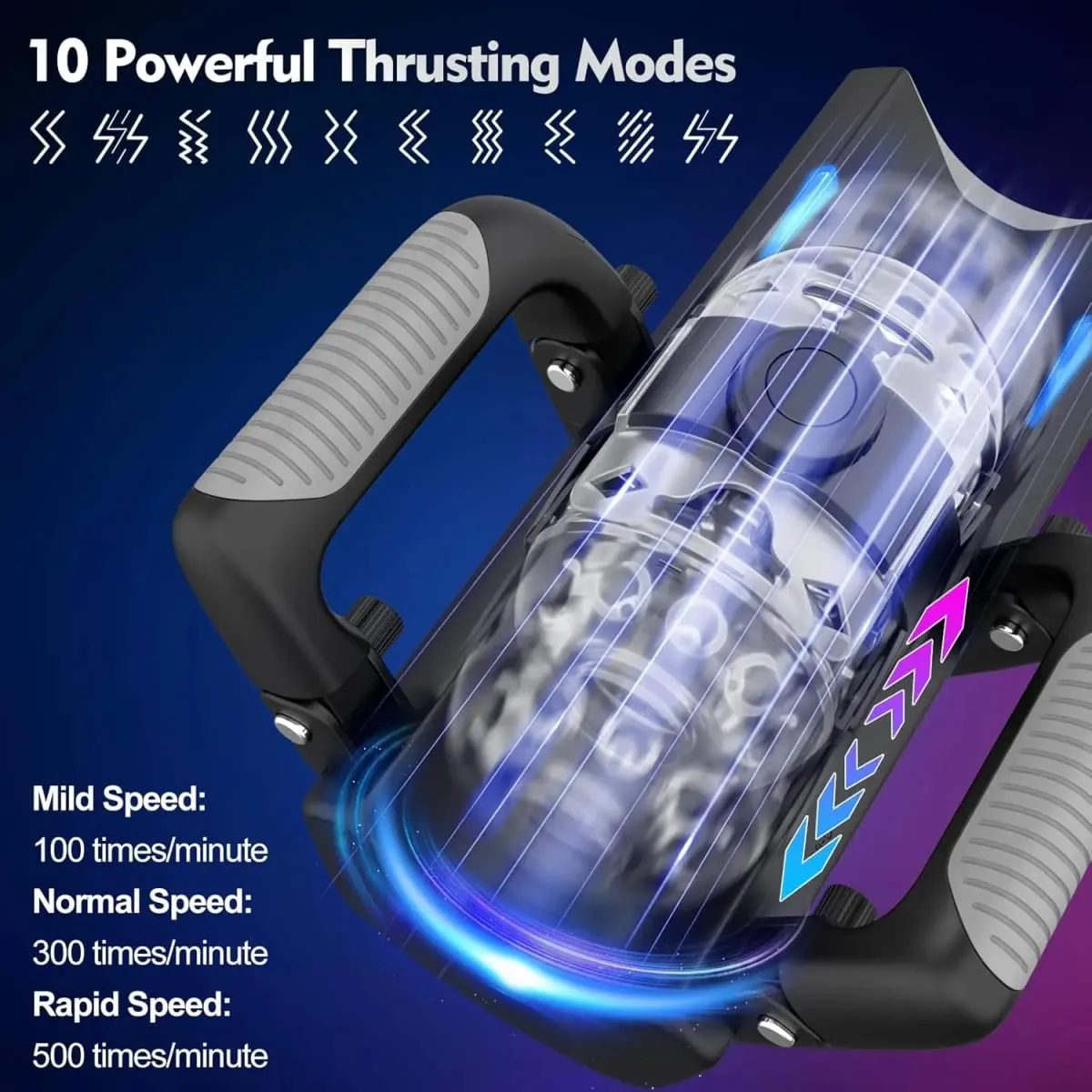 Volautomatische Handvat Masturbator 6-Segment Vaste Punt Telescopische Mannelijke One-Key Burst Masturbatie Cup Trainer Speeltjes voor Mannen — image 4