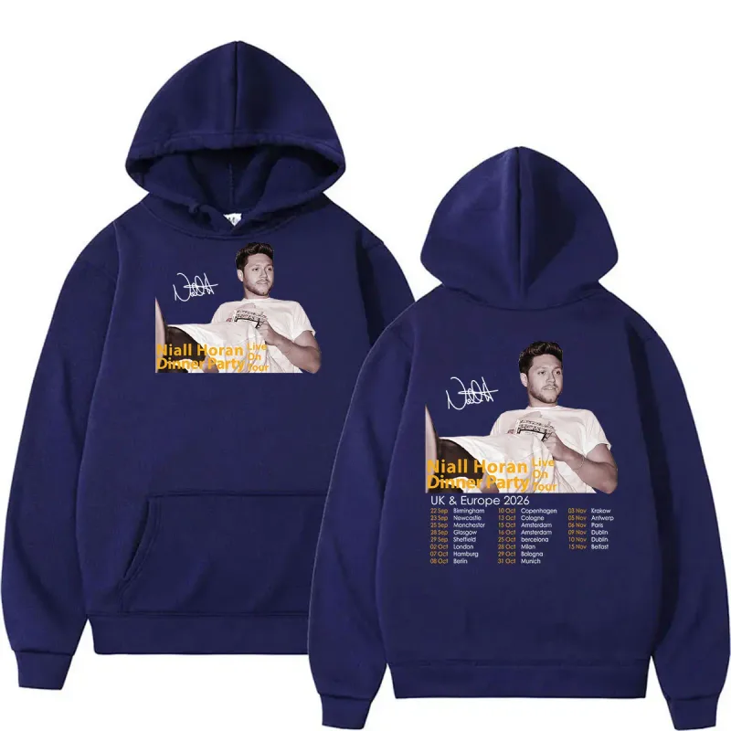 Niall Horan Dinner Party Live on Tour 2026 Print Hoodie Men's Clothing Fashion Oversized Sweatshirt Vintage Long Sleeve Hoodies — image 7