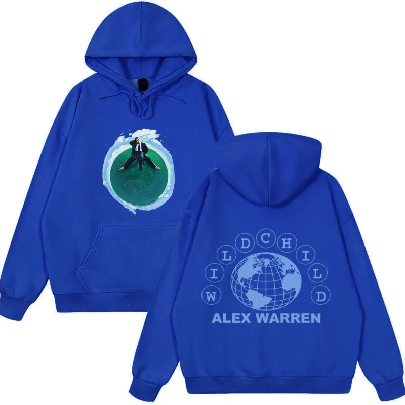 Alex Warren Album Wild child tour 2026 Merch hoodie Men Women Fashion pullover Long sleeves Loose Casual Vintage sweatshirts — image 12
