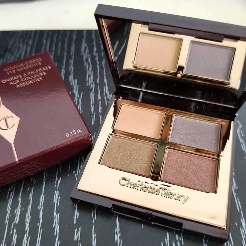Charlotte Tilbury Brand Makeup 4 Kulay Eye Shadow Disc 5.2g Pillow Talk Kalikasan Madaling Kulay Foundation Eyeshadow Cosmetics — image 9