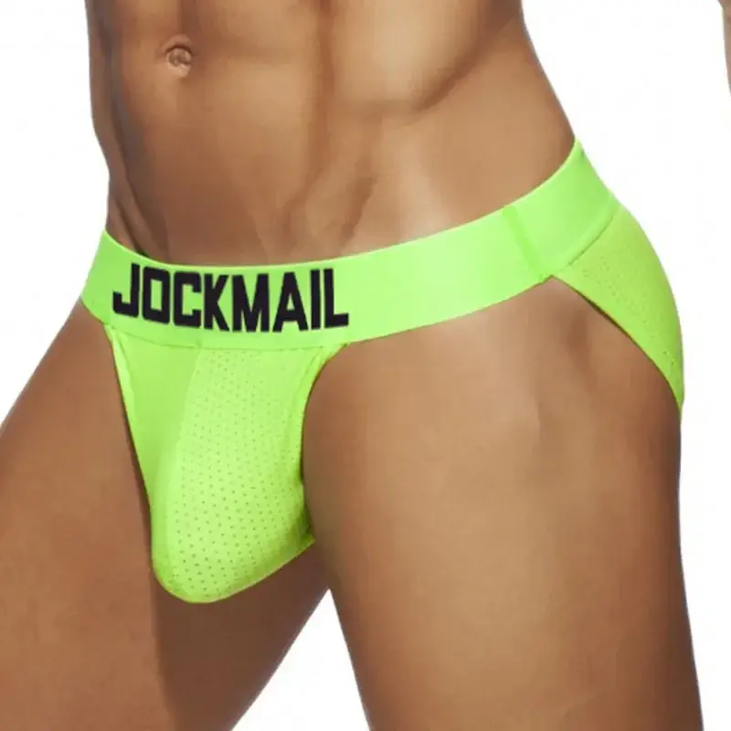 Herrkalsongerkalsonger Kalsonger Nylon Mesh Quick Dry Herr Jockstrap Bikini Slip Tanga-shorts för män eller Simbadbyxor — image 4