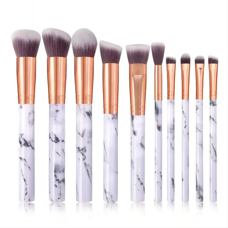 12Pcs Blue Makeup Brushes Set Professional Foundation Powder Blending Blush Concealer Synthetic Fiber Bristles Brush