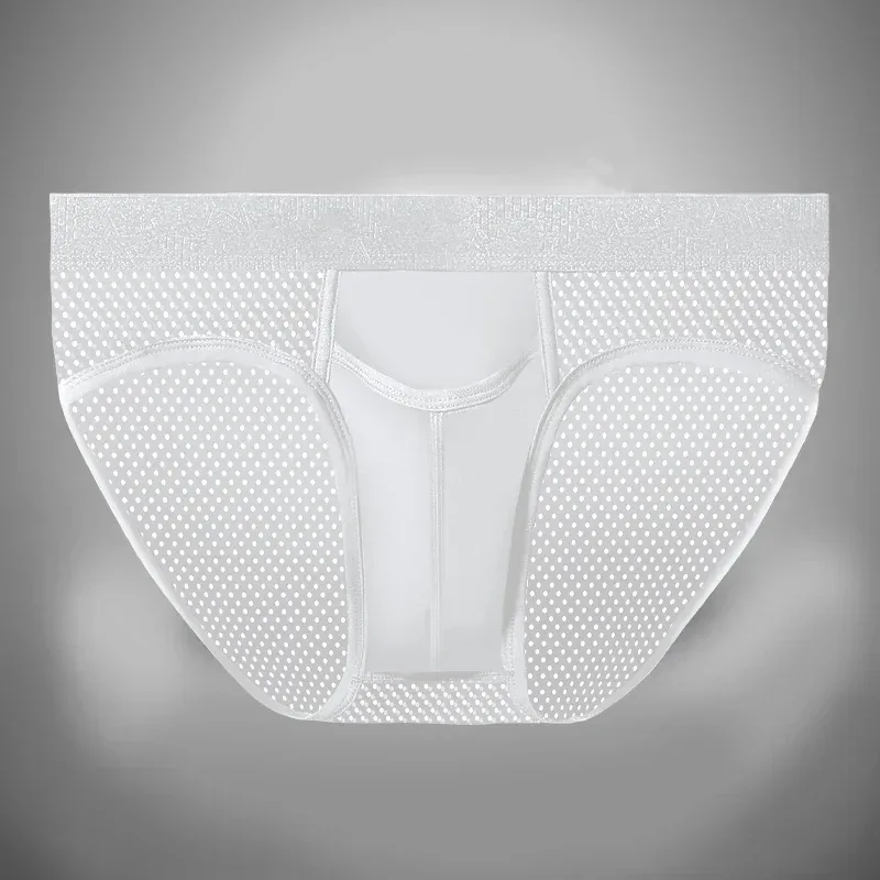 Bullet Separation Panties Men's Sexy U-Convex Briefs Vein Ice Silk Scrotal Rim Sperm Cord Shorts Varicose Heads — image 4