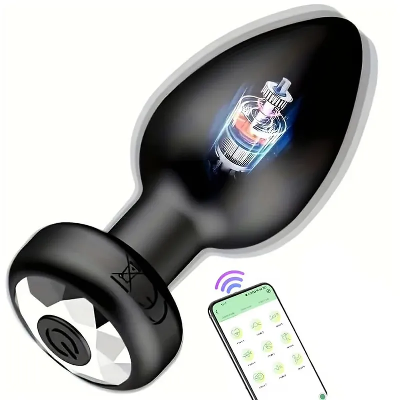 Vibrating Silicone Anal Plug Adult Sex Toy With 10 Vibration Modes Male Toy Game Prostate Massager Remote Control Or App Aode — image 14