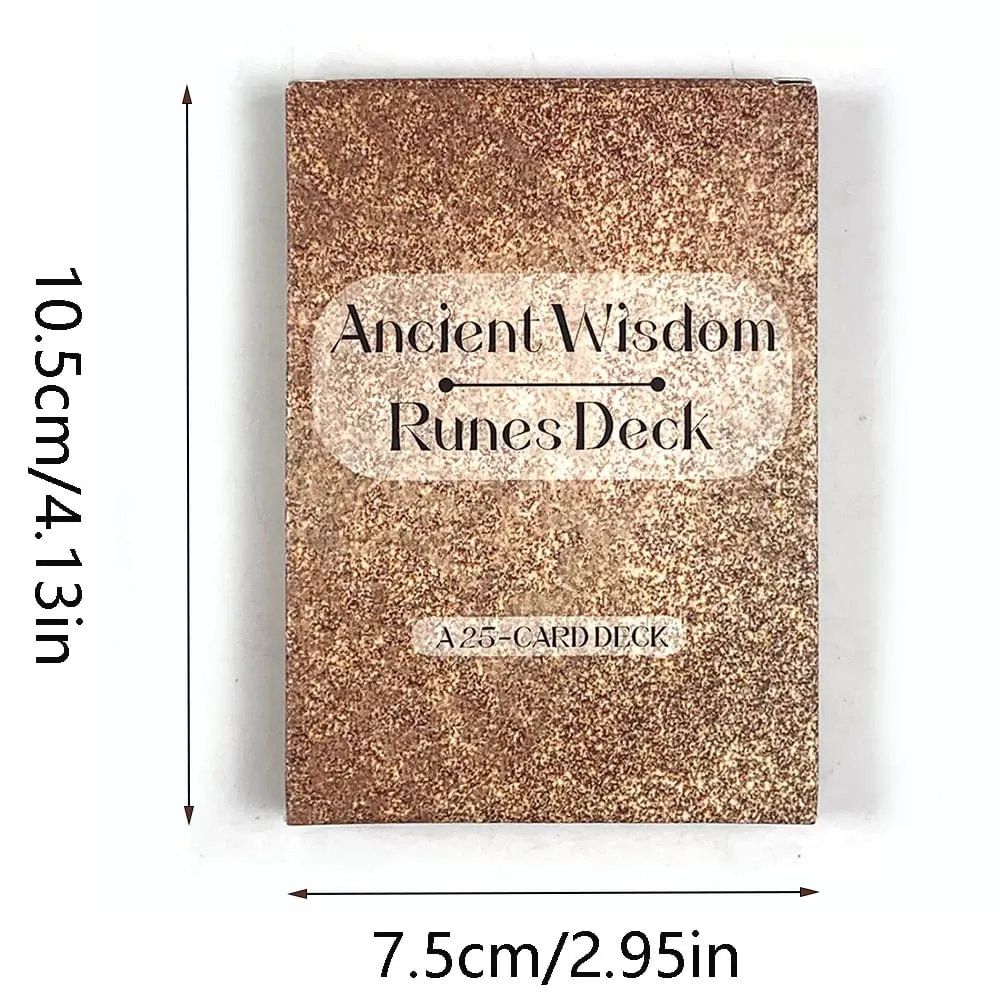 Ancient Wisdom Runes Deck A 25 Runes Oracle Cards Fortune Telling Divination Cards For Inspire Your Life and Destiny Game Cards — image 6