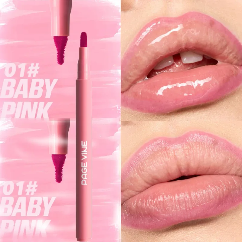 Velvet Brown Lip Liner Pencil Nude Matte Waterproof Non-stick Cup Cherry Red Lip Liner Lip Contour Pen Lipstick Makeup For Woman