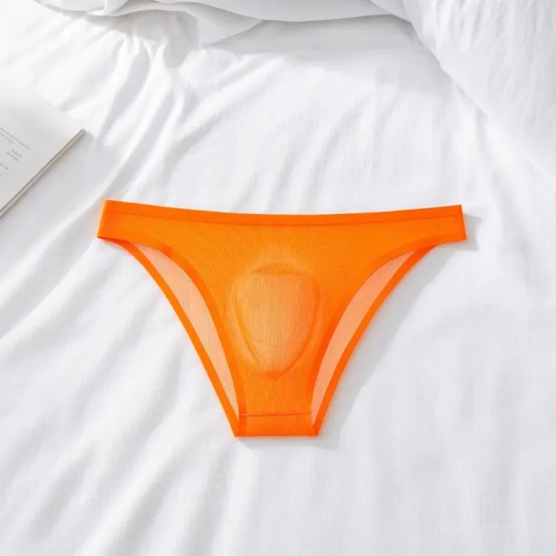 Comfortable Ice Silk Men's Triangle Panties Breathable Large Size Men Thin Briefs Lingerie Underpants Underwear for Men Men — image 11