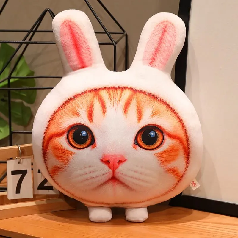 New 40cm Lifelike Animal Cat Plush Pillow 3D Printing Simulation Cat Plush Toy Stuffed Decor Gift Birthday Gifts Room Decoration — image 8