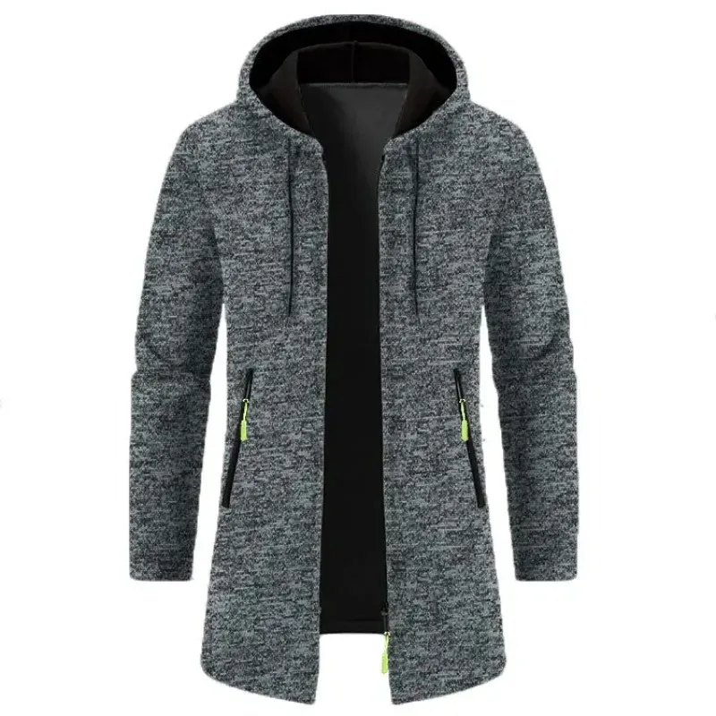 Men Sweatshirts Casual Hooded for Men with Zip Pockets Full Zip Long Sleeve Sweatshirt Sports Hooded Jacket Oversize Outerwear — image 8
