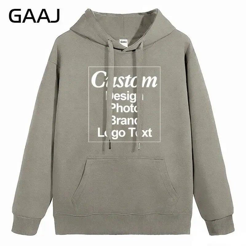 High Quality Custom Hoodie Cotton Sweatshirt Print Embroidery Brand Logo Text Photo Design Men Women Famliy Team Clothing 300g — image 45