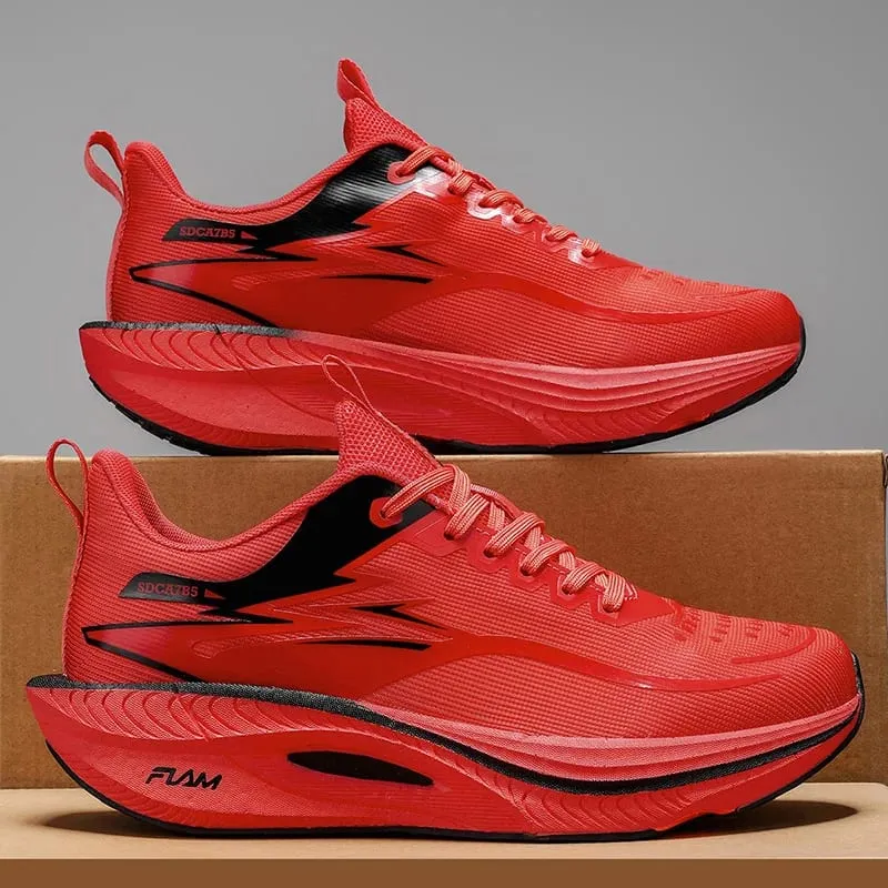Running Shoes Men Carbon Board Marathon Sports Speciality Breathable Lightweight Women's Comfortable Athletic Nonskid Sneakers