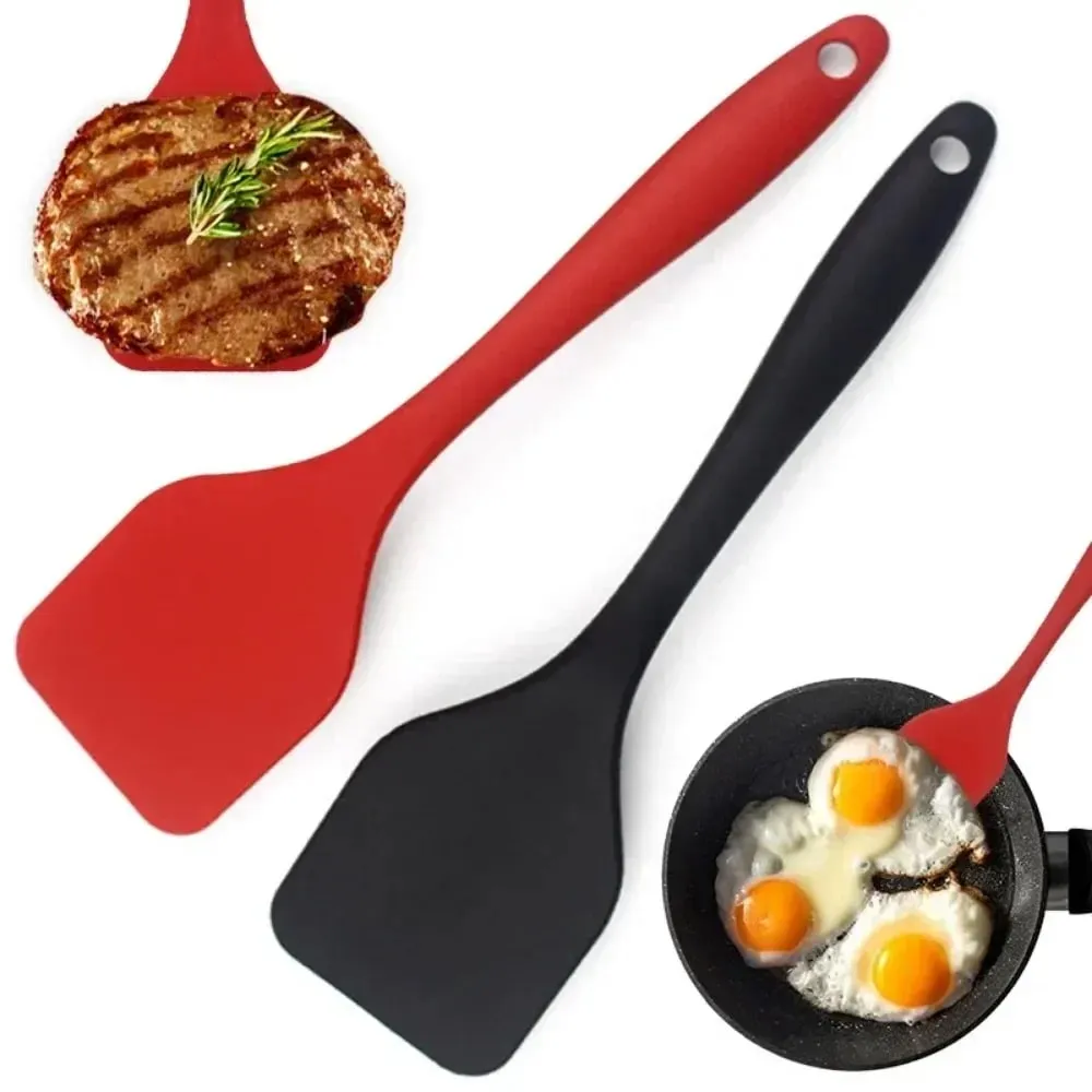 Maliit na 20.5cm Silicone Cooking Leakage Spatula Dense Shovel Fried FishOmelette Shovel Non-stick Spatula Mga Tool sa Pagluluto sa Kusina