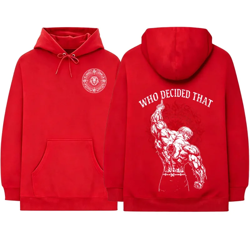 Anime The Seven Deadly Sins Escanor Manga Hoodies Men's Women Clothing Fashion Fleece Long Sleeves Hooded Sweatshirts Streetwear — image 5
