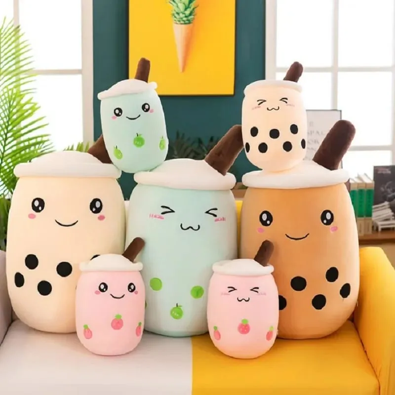 24CM Soft Boba Americano Coffee Milk Tea Doll Real-life Bubble Tea Toy Stuffed Hug Pillow Balls Bubo Tea Cup Cushion For Kids — image 3