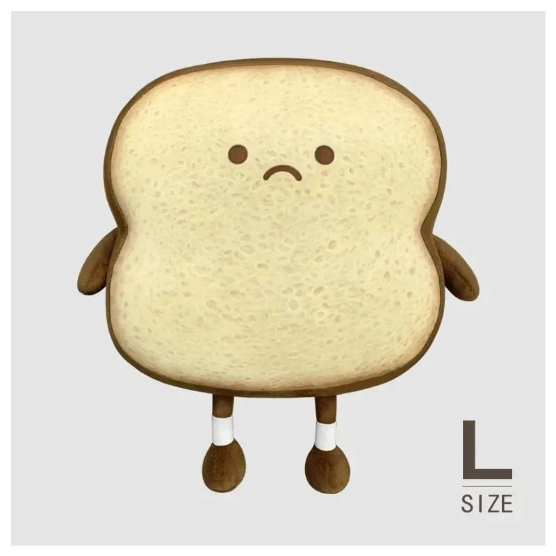 NEW Happy Sad Toast Plush Toy Sleeping Baby Stuffed Pillow Sofa Back Cushion Children Baby Birthday Present Gift Home Decor — image 13
