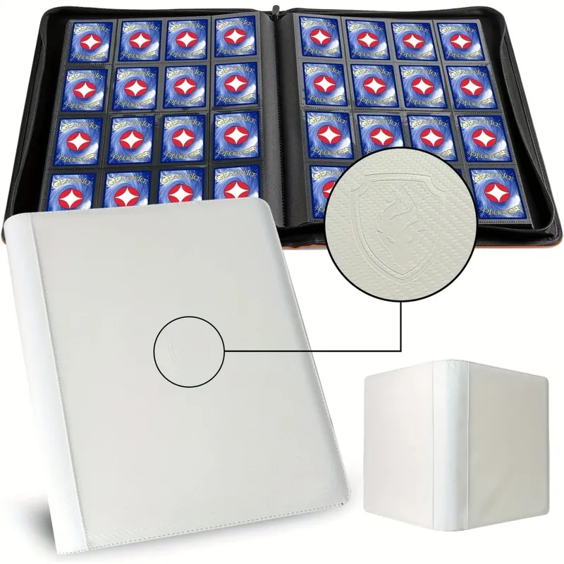 1024 Pockets Trading Card Binder Premium 16 Pockets Card Holder Folders Side Loading Card Album for Sport Game Card