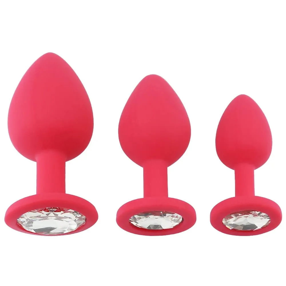 Unisex Silicone Butt Plug 3 Sizes Anal Dildo Sex Stopper Adult Toy for Men/Women Couple Anal Trainer No Vibrator — image 6