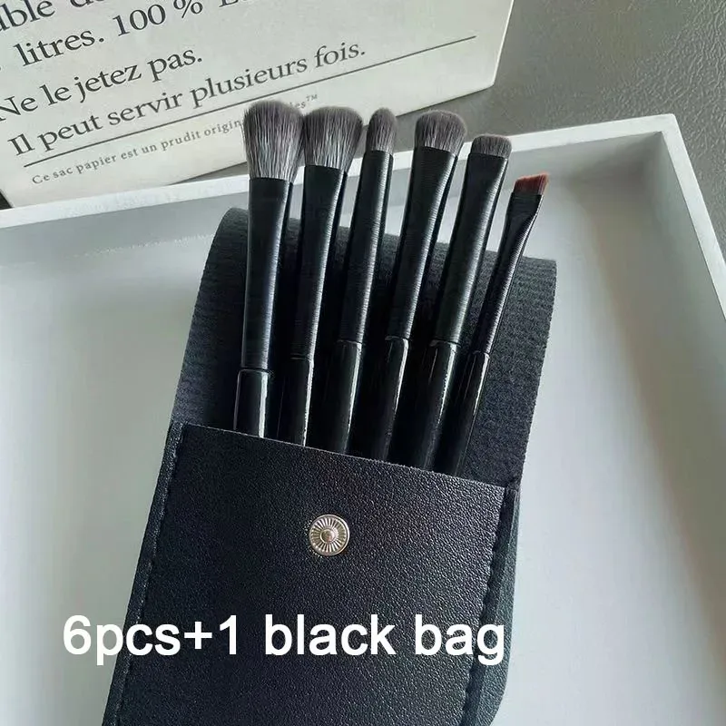 3/6/9PCS Eye Brushes Set Complete Eyeshadow Eyeliner Eyebrow Contour Kit Professional Blending & Detail Makeup Tools